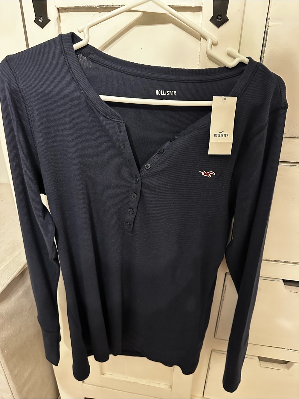 Hollister logo Henley